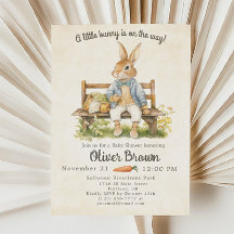 Vintag Peter Rabbit Baby Dusche