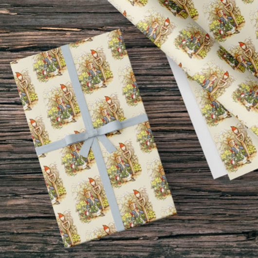 Vintag Peter Rabbit Beatrix Potter Carrot Kids Geschenkpapier