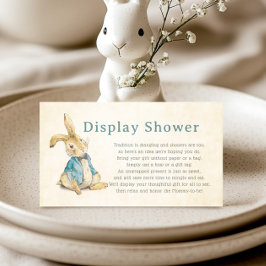 Vintag Peter Rabbit Display Dusche Kinderdusche Begleitkarte