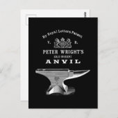 Vintag Peter Wright Anvil Blacksmithing Postkarte (Vorne/Hinten)