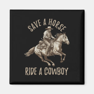 Vintag Pferd retten12 Magnet