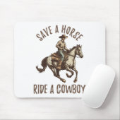 Vintag Pferd retten5 Mousepad (Mit Mouse)