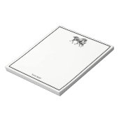 Vintag Pferde Mutter Babyfohlen Notizblock (Rotiert)