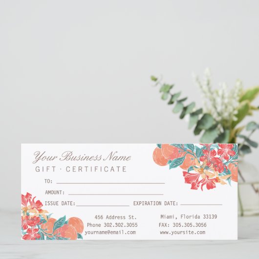 Vintag Pfirsichblütensalon (Stehend Vorderseite)