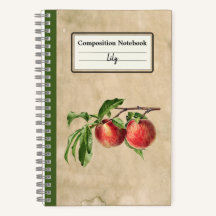 Vintag Pfirsiche Illustration Personalisiert Comp