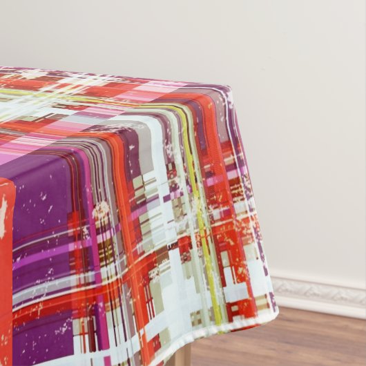 Vintag Pfirsichtrauben Retro Kariert Tischdecke (Beispiel)