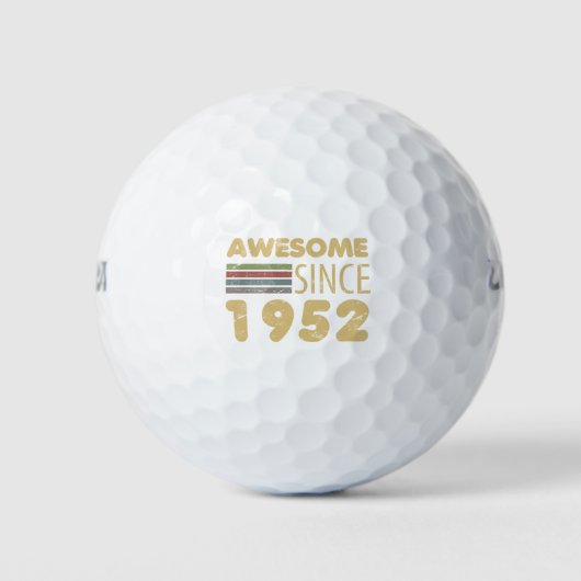 Vintag Phantastisch 1952 70. Geburtstag Golfball (Vorderseite)