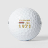 Vintag Phantastisch 1971 50. Geburtstag Golfball (Vorderseite)