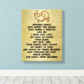 Vintag Phantastisch Grace Hymn Leinwanddruck (Insitu (Holzboden))