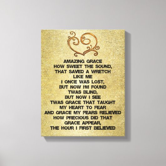 Vintag Phantastisch Grace Hymn Leinwanddruck (Vorderseite)