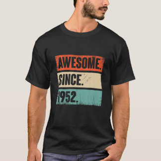 Vintag Phantastisch seit 1952 70 Jahre Geburtstags T-Shirt