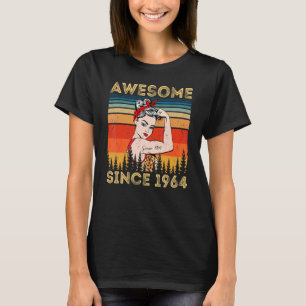 Vintag Phantastisch seit 1964 Geburtstagsfrau Leop T-Shirt