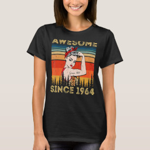 Vintag Phantastisch seit 1964 Geburtstagsfrau Leop T-Shirt