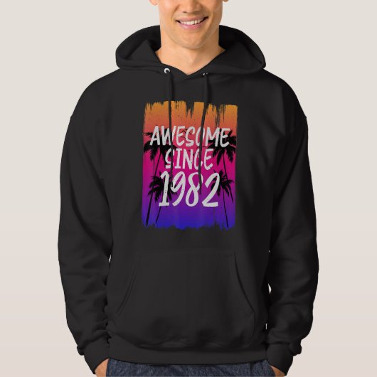 Vintag Phantastisch seit 1982 Retro Hoodie (Vorderseite)