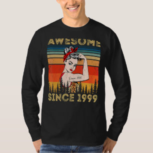 Vintag Phantastisch seit 1999 Geburtstagsfrau Leop T-Shirt