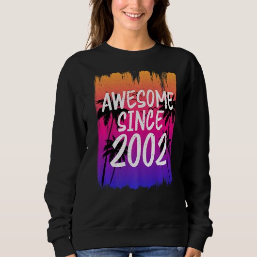 Vintag Phantastisch seit 2002 Retro Sweatshirt (Vorderseite)