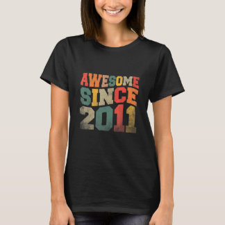 Vintag Phantastisch Seit 2011 Retro 11. Geburtstag T-Shirt