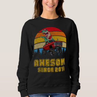 Vintag Phantastisch seit 2011 Rex Monster Truck 11 Sweatshirt