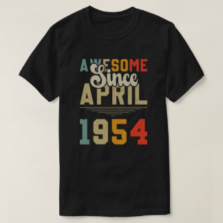 Vintag Phantastisch seit April 1955 Geburtstag, 69 T-Shirt