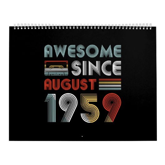 Vintag Phantastisch Seit August 1959 63. Geburtsta Kalender (Titelbild)