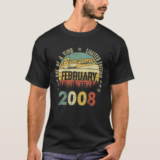 Vintag Phantastisch seit Februar 2008 14 Jahre alt T-Shirt