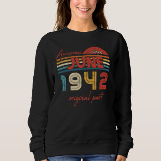Vintag Phantastisch seit Juni 1942 Originalteil Sweatshirt