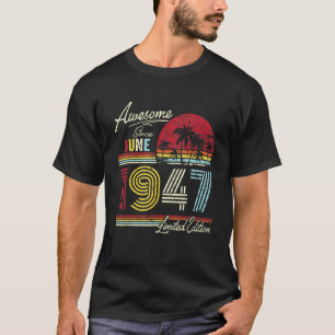 Vintag Phantastisch seit Juni 1947 75. Geburtstag T-Shirt