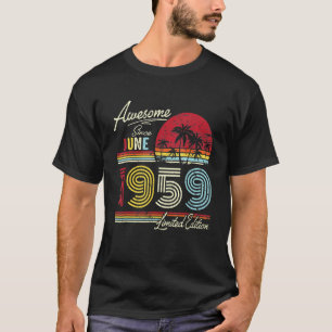 Vintag Phantastisch seit Juni 1959 63. Geburtstag T-Shirt