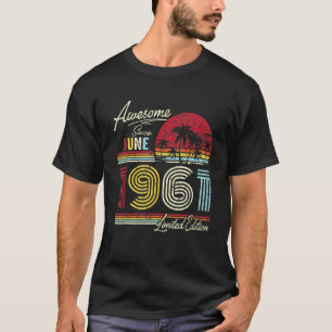 Vintag Phantastisch seit Juni 1961 61. Geburtstag T-Shirt