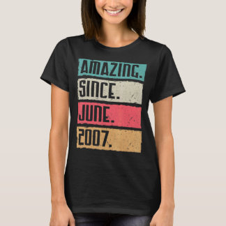 Vintag Phantastisch seit Juni 2007 Glückwunsch Geb T-Shirt