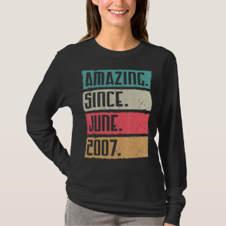 Vintag Phantastisch seit Juni 2007 Glückwunsch Geb T-Shirt