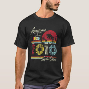 Vintag Phantastisch Seit Juni 2010 12. Geburtstag T-Shirt