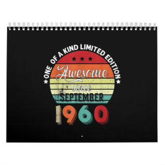 Vintag Phantastisch seit September 1960 Kalender