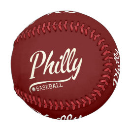 Vintag Philadelphia Baseball Skyline Retro Philly