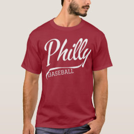 Vintag Philadelphia Baseball Skyline Retro Philly T-Shirt