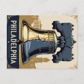 Vintag Philadelphia Liberty Bell Historisch Postkarte (Vorderseite)