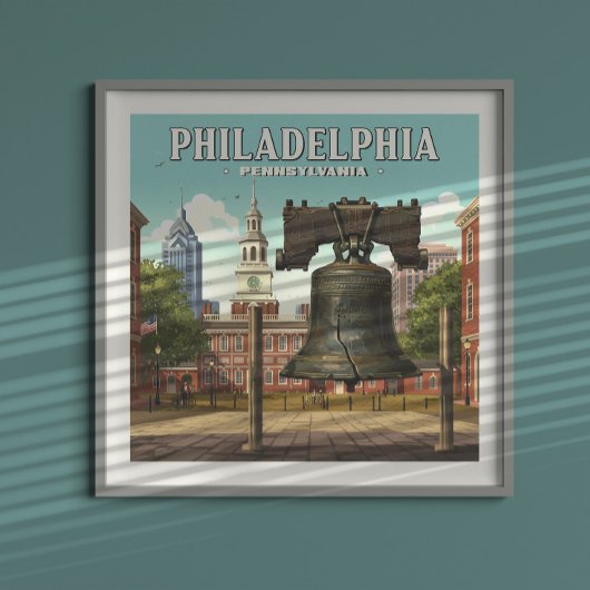 Vintag Philadelphia Pennsylvania Poster