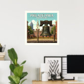 Vintag Philadelphia Pennsylvania Poster (Heimbüro)