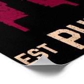 Vintag Philadelphia Philly Pennsylvania Skyline Poster (Ecke)