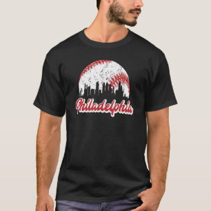 Vintag Philadelphia Skyline Retro Philly Cityscap T-Shirt