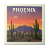 Vintag Phoenix Arizona Fliese (Vorderseite)