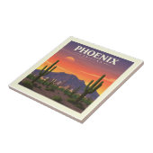 Vintag Phoenix Arizona Fliese (Seite)