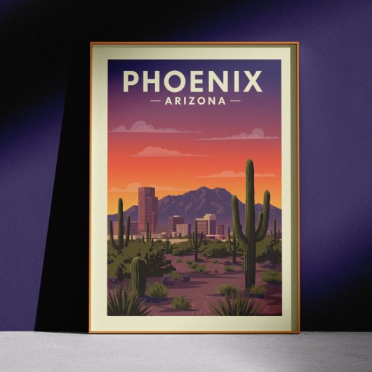 Vintag Phoenix Arizona Poster