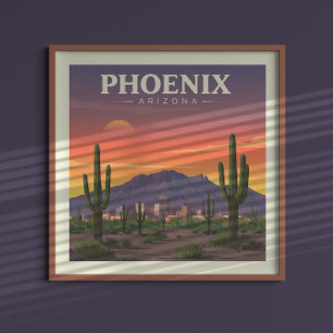 Vintag Phoenix Arizona Poster