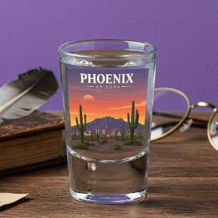 Vintag Phoenix Arizona Schnapsglas