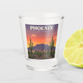 Vintag Phoenix Arizona Schnapsglas (Vorderseite)
