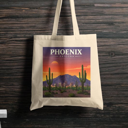 Vintag Phoenix Arizona Tragetasche