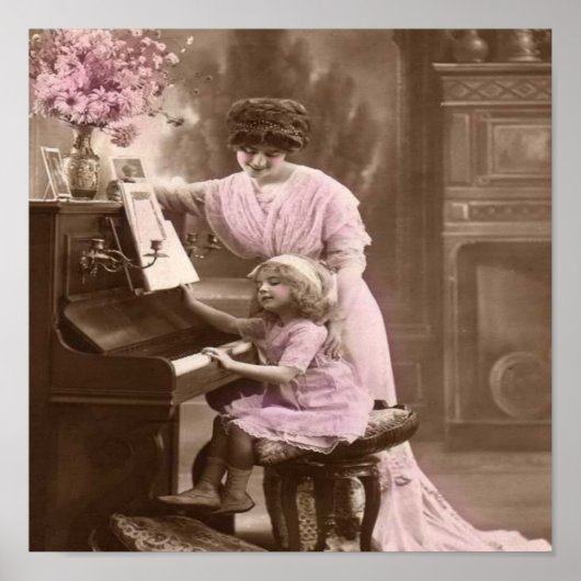Vintag Piano Lessons Poster (Vorne)