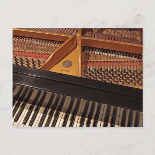 Vintag Piano Postkarte (Vorderseite)