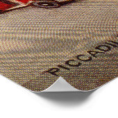 Vintag Piccadilly Circus London Poster (Ecke)